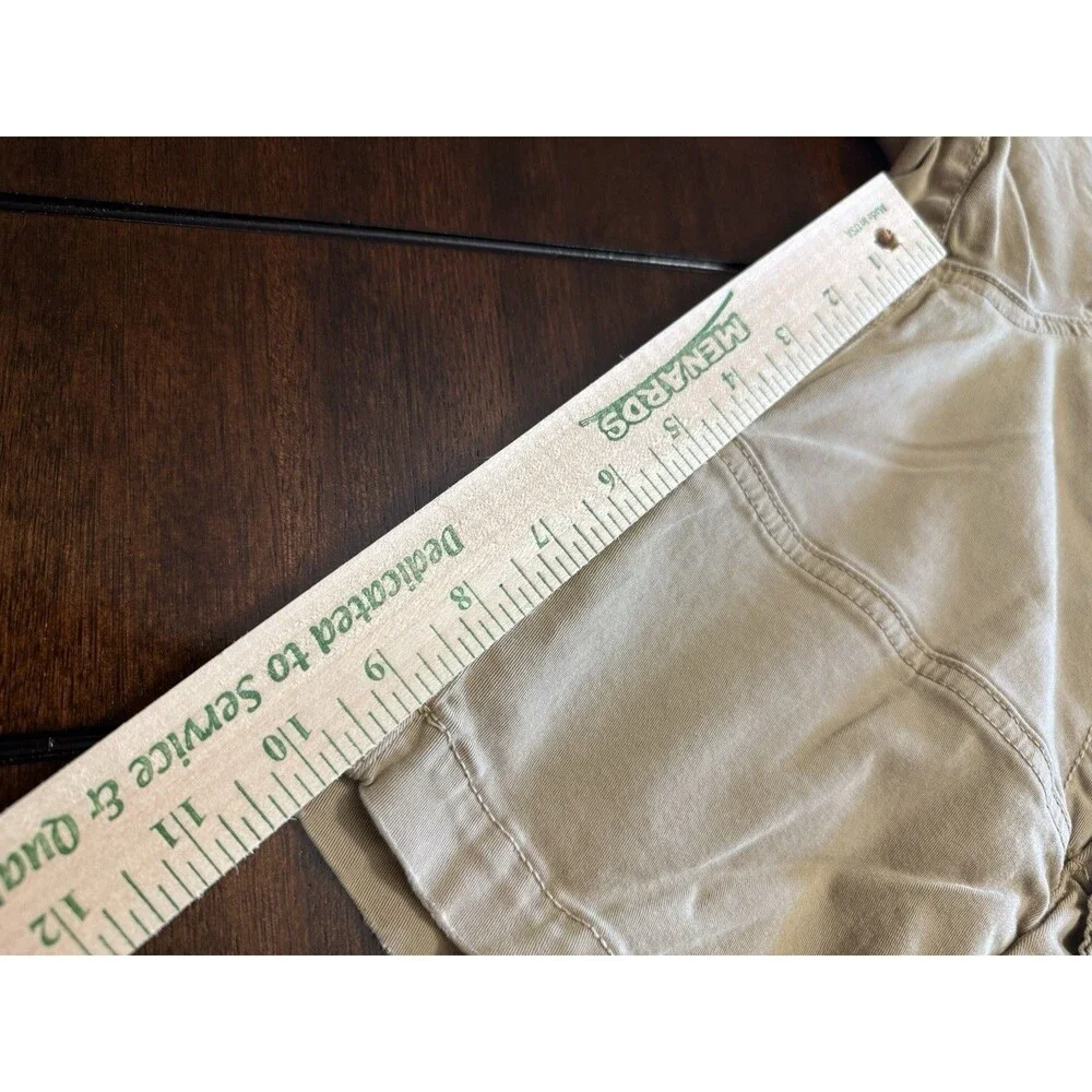 🔥American Eagle Cargo Shorts Mens 30 Khaki Beige Classic Y2K Extreme Flex